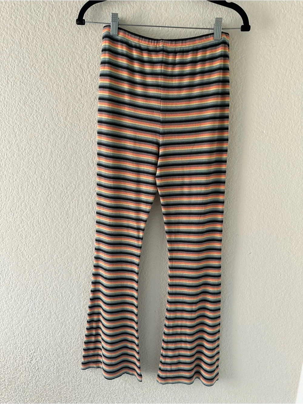 Volcom Girl’s Lil Knit Ringer & Pant Striped Short Sleeve Lived In Lounge Set